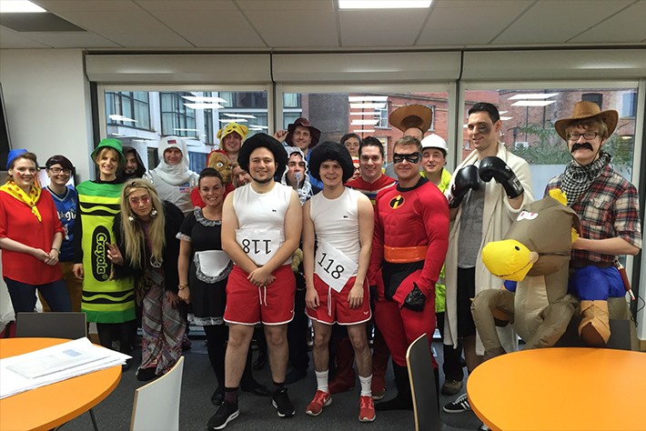 Children in Need capers at Cast towers